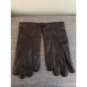 NWOT Men’s Barney's New York Leather Lambswool Lined Gloves Size 9